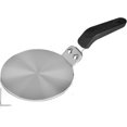 thumbnail image 1 of Stainless Steel Heat Induction Diffuser Plate, NISPOTDOR Cooktop Heat Diffuser Cooking Induction Adapter Simmer Plate with Ergonomic Handle for Milk Coffee Cookware, 5inch, 1 of 7
