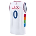 thumbnail image 3 of Men's Fanatics Tyrese Maxey White Philadelphia 76ers 2024/25 Fast Break Player Jersey - City Edition, 3 of 3