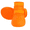 Orange, variant on IDOMIK Dog Rain Boots 4-Pack, Waterproof Silicone Paw Protectors, Anti-Slip Sole, Double Hook & Loop Straps, Orange, L