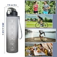 thumbnail image 7 of 1 litre Motivational Fitness Sport Water Bottle with Straw & Time Maker, Leak-proof, BPA-free, Tritan, Toxin Free Plastic Drink Bottle Design for Girls, Boy,Black, 7 of 7