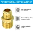 thumbnail image 4 of Unique Bargains 5/8 Inch Male Flare x 3/4 Inch Male Flare Connector, Brass Adapter Reducing Union Tube Coupler, 4 of 5