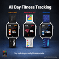 thumbnail image 2 of Tetris™: My Play Watch – Retro Gaming Smartwatch with Selective Tech, Non-Connected, Built-in Tetris™, Custom Watch Faces, Classic Arcade Sound, Heart Rate & Fitness Tracker, IP67 Water Resistant, 2 of 6