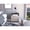 Light Gray, variant on Light Gray Quartz Nightstand, Resistant Surface / Place Decorative Items and Store Books