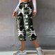 thumbnail image 2 of Pantalones de Cintura Elásticos para Mujeres, Combinados de Bolsillo con Encaje Traje de Deporte Casual para Uso Diario, en Casa Y Al Aire Libre, 2 of 7