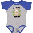 thumbnail image 3 of Inktastic Cute Sloth I Love My Mommy with Green Leaves Boys or Girls Baby Bodysuit, 3 of 5