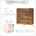 thumbnail image 2 of Juego de copas de vino AW BRIDAL Mr. & Mrs. con sacacorchos y caja, 2 of 9