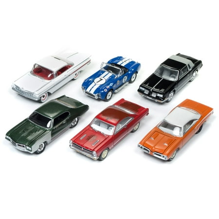 Muscle Cars USA 2018 Release 1 Set B of 6 Cars 1/64 Diecast Model Cars by Johnny