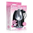 thumbnail image 3 of Sexy Gift Set Bundle of Booty Talk, Silicone Butt Plug, Red, The Tongue and Icon Brands The Silver Starter, Bejeweled Stainless Steel Plug, 3 of 5