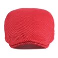 thumbnail image 3 of Minzimin Mens Breathable Mesh Summer Hat Adjustable Newsboy Beret Ivy Cap Cabbie Flat Cap, 3 of 5
