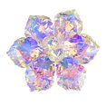thumbnail image 2 of Broche de Mariée Forme Fleur Réfléchissante Brillante Colorée Fausse Robe de Soirée Poitrine Corsage Multidimensionnelle Boule Brillante Broche de Fête, 2 of 5