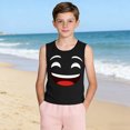 thumbnail image 4 of Niños Pequeños Camisola sin Mangas Gradiente Suave Impresión Moda Lindo Fondo para Niños 3-15 Años, 4 of 8
