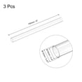 thumbnail image 2 of Plastic Pipe Rigid Tube Clear 0.4"(10mm) ID 0.47"(12mm) OD 6" (150mm) for Lighting, Water Plumbing, Pack of 3, 2 of 6