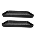 thumbnail image 4 of WHAMVOX  2 Pcs Plastic Trays for Plants Stuff Storage Machine Plate Grid Black, 4 of 7
