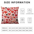 thumbnail image 5 of Heduofu Valentines Pillow Covers Red Pink Heart Decorative Cushion Cases Pillow Case Home Decor Cotton Square Pillowcase Inches for Couple,Mothers Day,Fathers Day White, 5 of 5