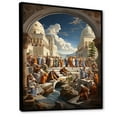 thumbnail image 2 of Designart "The School of Athens A Classical Masterpiece I" Spiritual Floater Framed Canvas Wall Art, 2 of 7