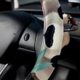 thumbnail image 5 of Panda Steering Wheel Cover, Car Wheel Covers, 14.5 Inch Printing PVC Leather Auto Accessories, 5 of 6