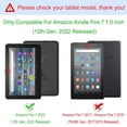 thumbnail image 2 of Decase Case for Amazon All-New Fire 7 Tablet 2022 (12th Gen) 7.0 inch, Shockproof Impact Resistant Flexible Cover, Anti-Scratch Transparent Clear TPU Protective Shell, 2 of 9