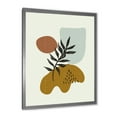 thumbnail image 2 of Designart 'Abstract Shapes With Botanical Minimalist Leaf II' Modern Framed Art Print, 2 of 4