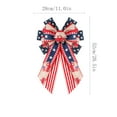 thumbnail image 2 of Patriotic Wreath 4th of July Wreaths for Front Door, Memorial Day Wreaths, Summer Red White and Blue Flag Theme Independence Day Wreath for Farmhouse Home Wall Door Decorations, 2 of 2