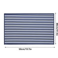 thumbnail image 3 of Puntoco Alfombrilla de baño a rayas para puerta de baño, alfombrilla antideslizante para puerta de baño, alfombrilla de secado rápido que absorbe el agua para el baño, tamaño mediano, 3 of 3