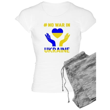 

CafePress - No War In Support Ukraine People Stop War Pajamas - Women s Light Pajamas