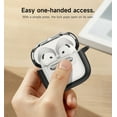 thumbnail image 6 of Suritch Case for AirPods 4 Generetion Wireless Earbuds Compatible with MagSafe Charging, with Secure Lock, Carabiner and Cleaning Kit, Black, 6 of 9