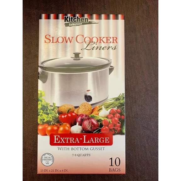 Kitchen Collection Crock Pot Liners Slow Cooker Extra Large 7-8 Quarts - 10 Pack