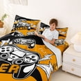 thumbnail image 3 of Erosebridal Boys Gamer Queen Sheet Sets, Video Game Controller Bed Set, Orange, 1 Flat Sheet, 1 Fitted Sheet and 2 Pillowcases, 3 of 5