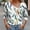 017 Green, variant on Women Tops 2025 Long Sleeve V Neck Loose Shirts Floral Print Asymmetric Button Blouses Business Casual Tunic