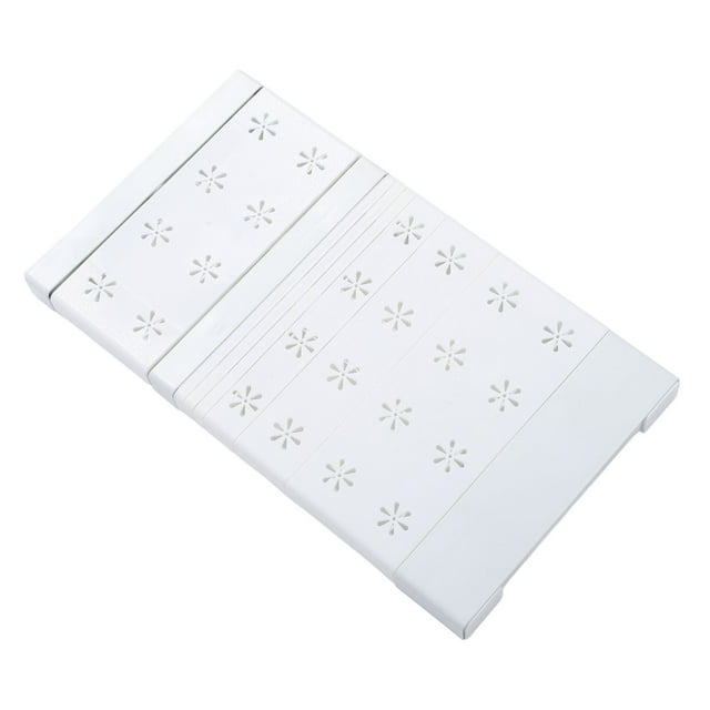 Tablette Extensible à Tension pour Garde-Robe, Installation avec Clous, Conception Rétractable, Matériau, Séparateurs de Garde-Robe Réglables à Couverture Complète 20 kg pour Garde-Robes, Armoires,
