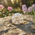 thumbnail image 6 of Rosec Jewels IGI Certified Lab Grown Diamond 4 Carat Engagement Ring - E-VS1 Quality - Big Diamond Ring for Women, 14K Yellow Gold, US 10.50, 6 of 8