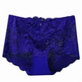 thumbnail image 4 of Sakmal High Waisted Panties Briefs Plus Size Panties Comfort Blue Underwear for Women L, 4 of 5