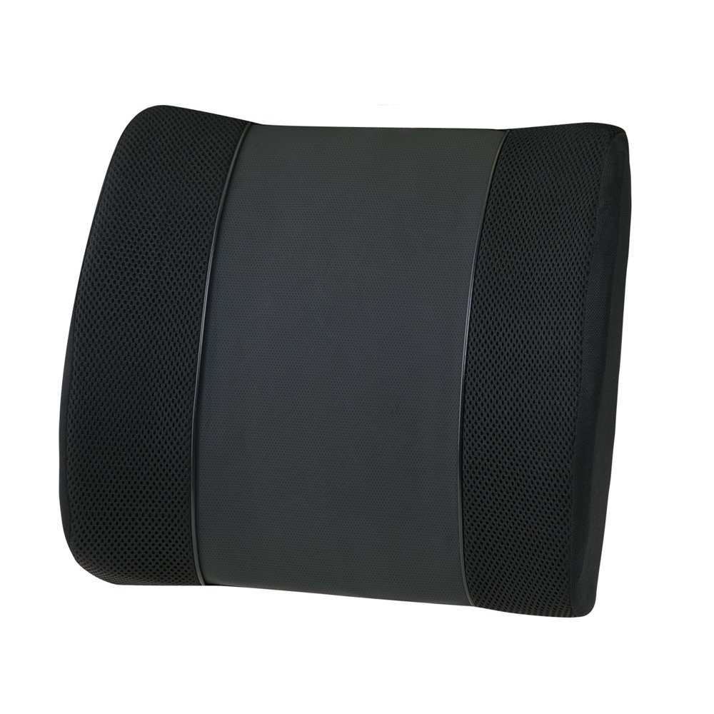 Relaxzen 602900 Travel Lumbar Support Cushion, Black