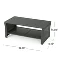 thumbnail image 4 of Antony Outdoor Wicker Coffee Table, Gray, 4 of 5