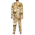 thumbnail image 5 of Kll Wild West Cowboy Sleepwear Mens Flannel Pajamas,Long Cotton Pj Set, 5 of 9