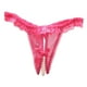 thumbnail image 1 of Ropa interior femenina de encaje con entrepierna abierta y cintura baja - Tanga Pearl Massage - Talla única, 1 of 3