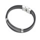 thumbnail image 5 of Ofertas Únicas 1 Pc Pulseras de Acero de Titanio de Doble Anillo para Deportes y Fiestas Negros, 5 of 6