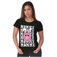 thumbnail image 4 of Easter Bunny Mommy Heart Eyes Smile Womens Slim Fit Graphic Tee Brisco Brands L, 4 of 5