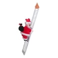 thumbnail image 2 of Decoraciones Navideñas Papá Noel Eléctrico ada Eléctrica Papá No Música Muñeco de Peluche para Colgar Adorno Árbol Decoración a Subir Yotijar Decoraciones De Papá Noel, 2 of 9