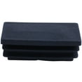 thumbnail image 3 of Plastic Rectangle Blanking End Tube Caps Inserts 25x50mm 60pcs Black, 3 of 8