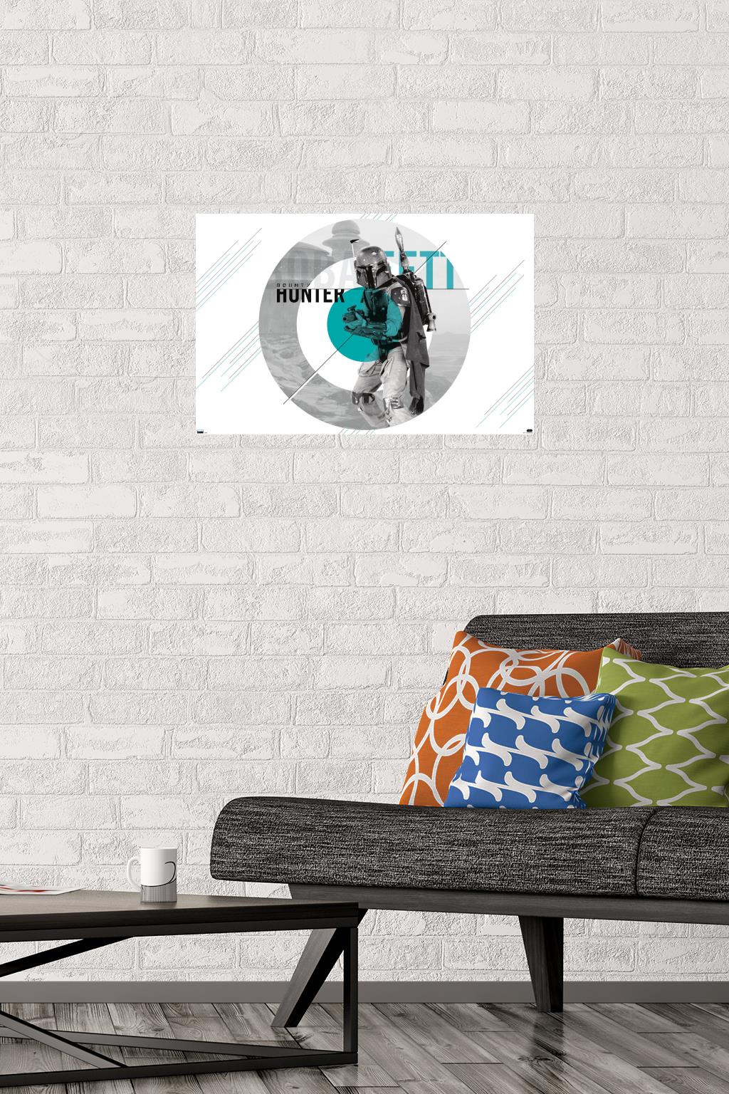 Star Wars: Saga - Boba Fett - Disk Design Wall Poster, 14.725" x 22.375"