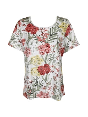 Karen Scott Women's Plus Size Scoop Neck Short Sleeve Tops, | eBay