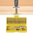 thumbnail image 1 of Extracteur de Vis, Changement Rapide Fente Croisée Évier 2 Têtes d'Utilisation HSS Embouts Tournevis 20 Pcs Flip pour Verre pour Perceuses Électriques, 1 of 7