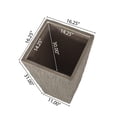 thumbnail image 3 of GDF Studio Mistler Outdoor Cast Stone Planter, Large Brown Wood, 3 of 6