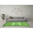 thumbnail image 3 of Ahgly Company Indoor Rectangle Abstract Green Modern Area Rugs, 6' x 9', 3 of 4