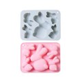 thumbnail image 1 of Molde de silicona para conejos en forma de D BuyWeek Molde de Pascua 3D para postres resistente y duradero, 1 of 6