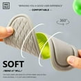 thumbnail image 2 of 6 Pairs Anti Odour Shoe Insoles, Comfortable Replacement Shoe Insole Inserts, Foot Massage Breathable Shoe Soles Relief Insoles for Working Daily Use(Grey Women US 4-7), 2 of 2