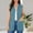 Blue, variant on Women's Sleeveless Cardigan Tops Fashion Casual Soft office Duster Vests with Cozy Pockets White