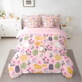 thumbnail image 2 of Castle Fairy Female Men Women Kawaii Animal Cats Bedding Comforter Set 7pcs,Spring Garden Flowers Queen Bedding Sets Super Cozy,Chic Floral Blossoms Queen Sheet Sets,Microfiber Bedroom Decor, 2 of 8