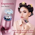 thumbnail image 6 of Skdwakiz Electric Razor for Women, 2-in-1 Womens Electric Razor, Rechargeable Cordless Bikini Trimmer Shaver, IPX7 Waterproof Wet Dry Body Pubic Hair Trimmer, Lady Shaver for Face, Underarm & Legs, 6 of 9